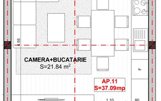 Etaj intermediar. Loc de parcare inclus. Finisat la cheie - Poză 11