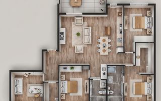 Penthouse Spectaculos în Zona Iancu Nicolae British School - Poză 6