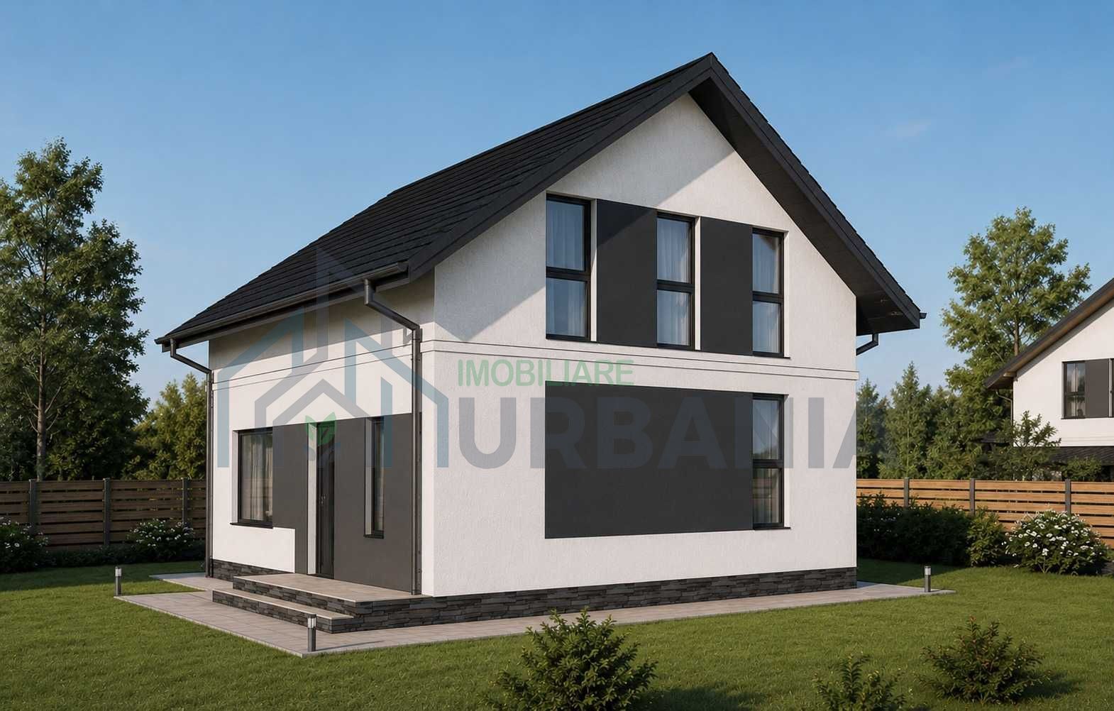 Casă de vânzare în Vișan, 4 camere, în construcție, 120 m² utili, teren 354 m² - Poză 1