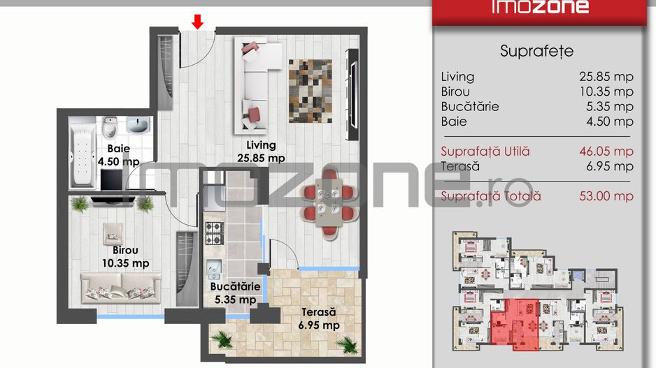 Drumul Taberei, 2 Camere, Decomandat, 53mp, etaj 3, Bloc Nou, Comision 0% - Poză 7