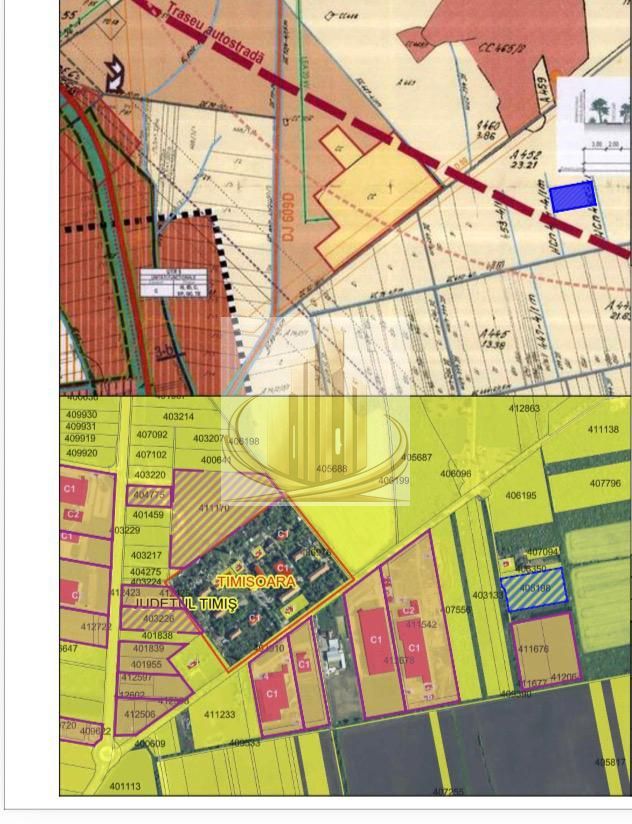 Teren 5.752 mp lângă Aeroport – ideal hală, logistică, depozit - Poză 3