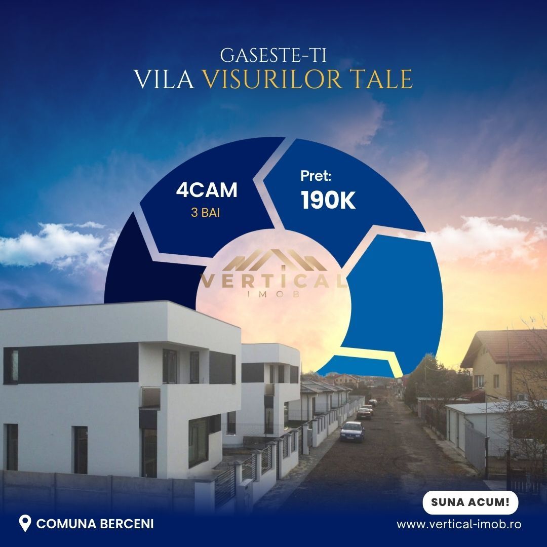 Casa Eficienta Energetic | Comuna Berceni | Dezvoltator - Poză 1