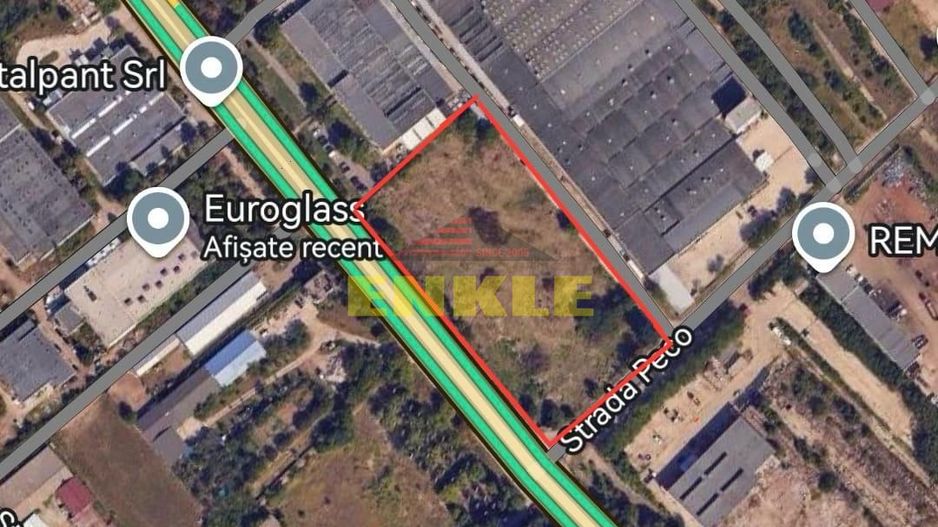 Vand teren intravilan 13629 mp  deschidere 150 ml la Calea Nationala - Poză 3