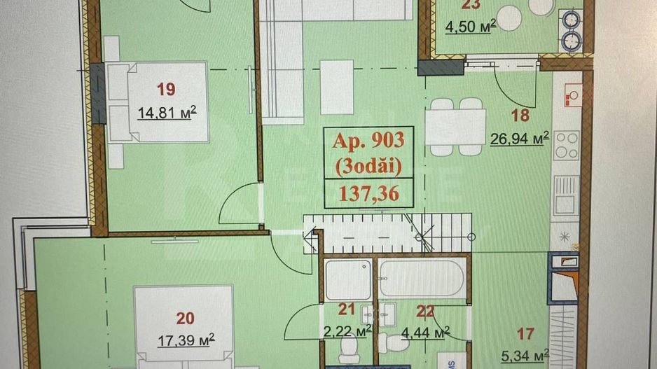 Vânzare, penthouse, strada Nicolae Dimo ,Durlesti - Poză 6