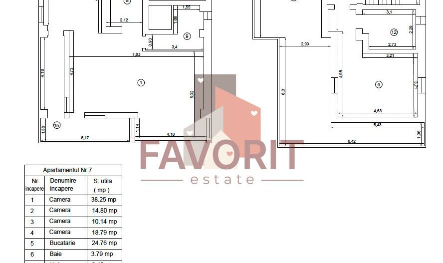 Penthouse pe 2 nivele. Odobescu. - Schiță 22
