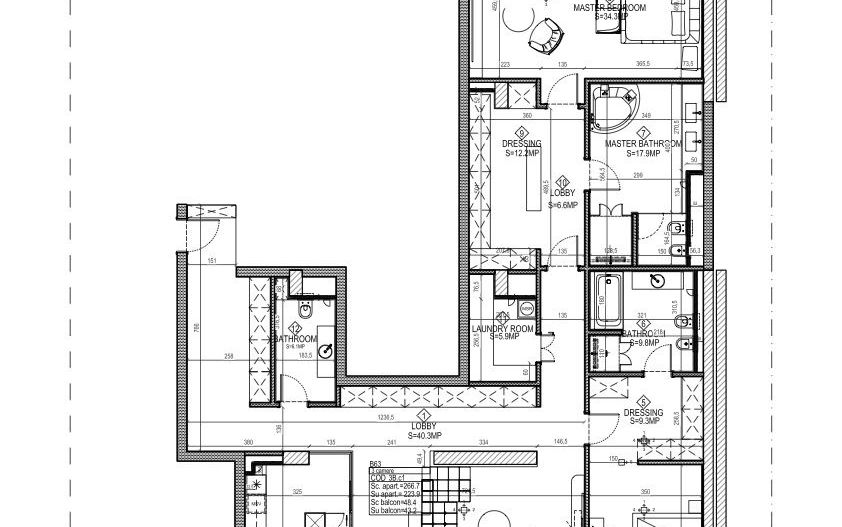 Rahmaninov Residence | 3 Camere de închiriat | LUX | Garaj 2 locuri - Schiță 30