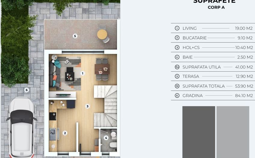 VILA TIP DUPLEX | COMPLEX REZIDENTIAL OTOPENI - Schiță 9