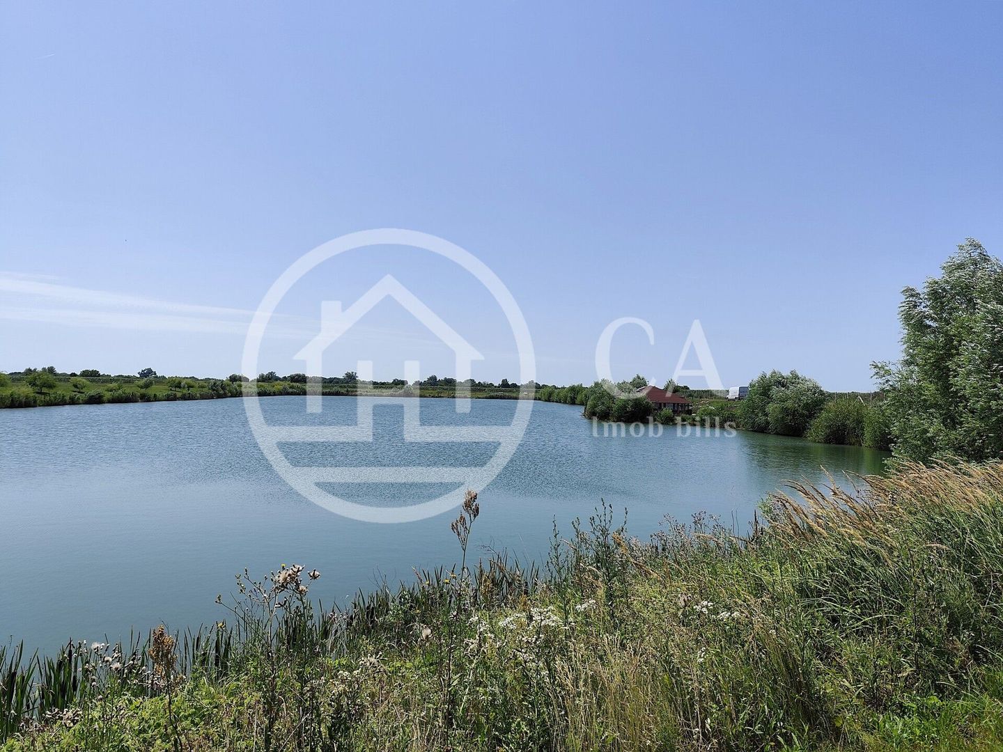 De vanzare BALTA DE PESCUIT, 3,80 ha, cabana din busteni, langa Vama Bors, Bihor - Poză 19