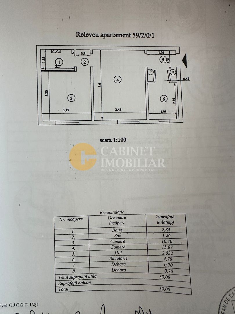 Apartament 2 Camere Semidecomndat - Zona Dacia - Poză 7