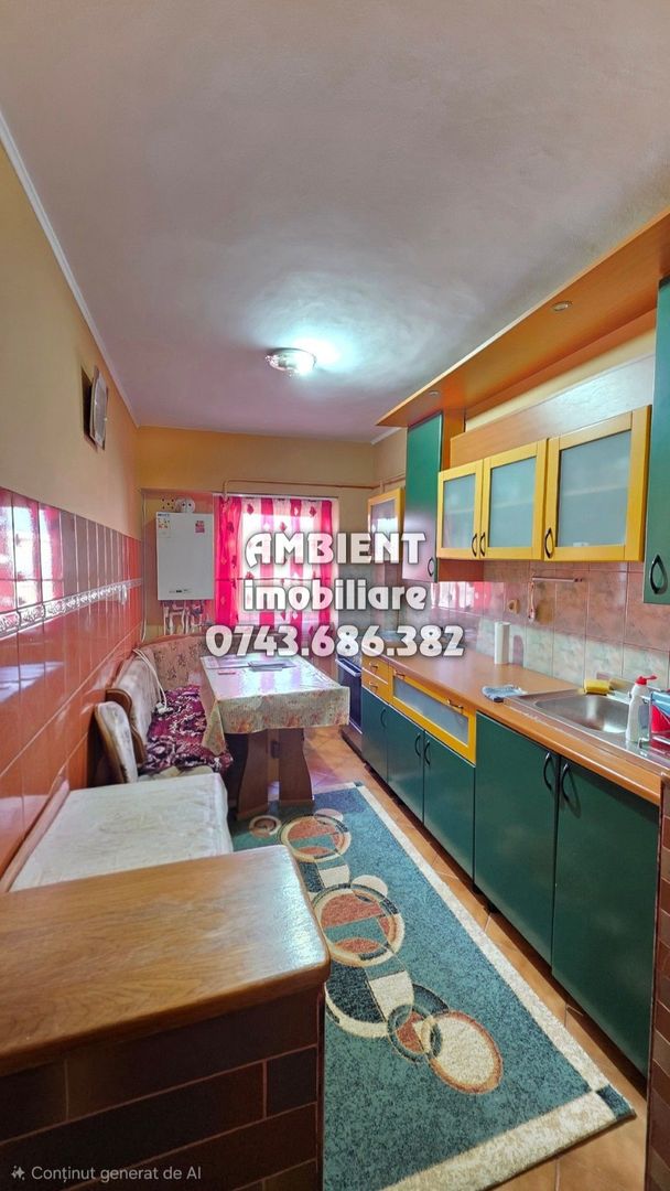 Apartament cu 3 camere, etaj 4, mobilat, VASLUI zona CENTRU - BIG; - Poză 1