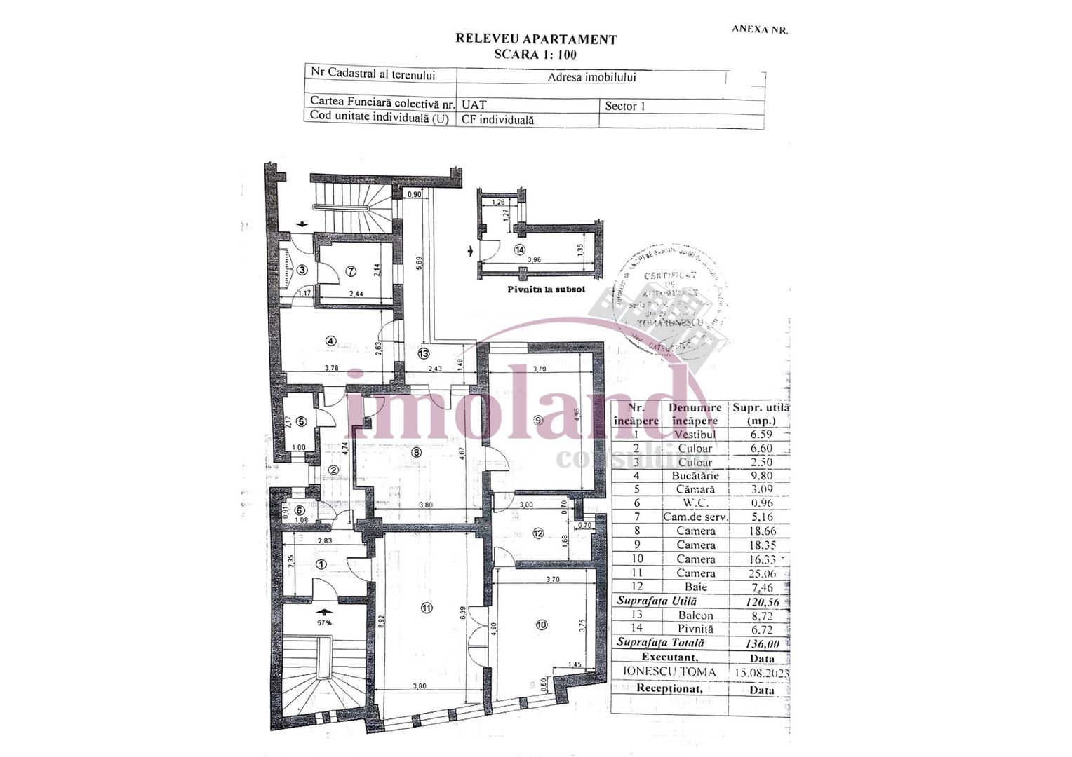 Vânzare apartament 130 mp | 4 cam 2 bai | arhitectura deosebita | parc Kiseleff - Poză 15