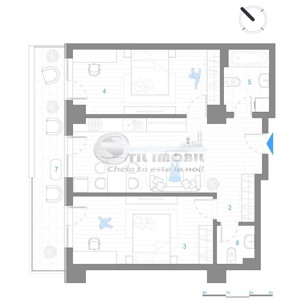 Apartament 3 camere - bloc nou - Cug - Selgros - Poză 2