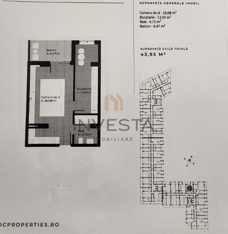 Oportunitate de investire! 43.97 pret 2600 euro mp! Cu cf august 2026! - Poză 4