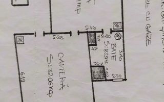 Bijuterie de apartament! 2 camere | Tavan Inalt (3.80m) | Ultracentral - Schiță 10