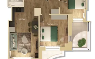 Aparthotel building Unirii B+GF+E+11 floors with 51 apartments, restaurant and SPA - Poză 51
