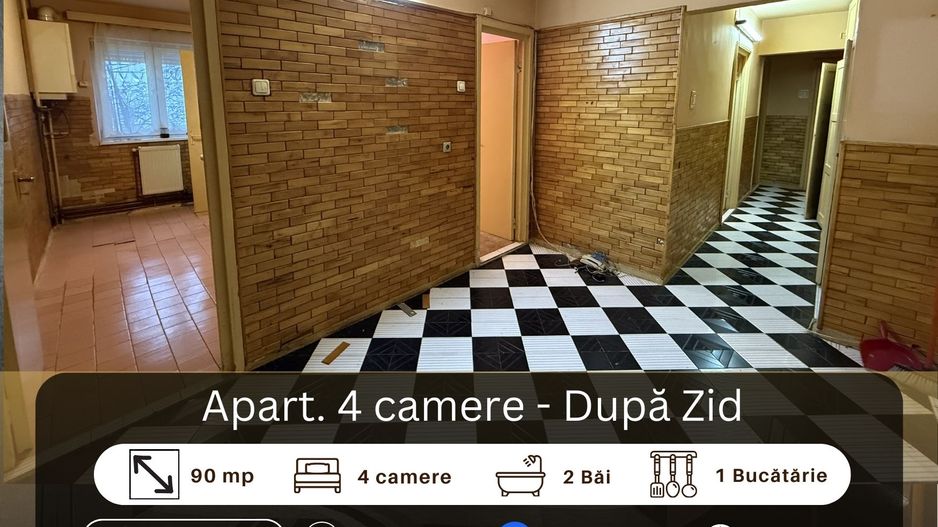 Apartament 4 camere, Dupa Zid Medias - Poză 1