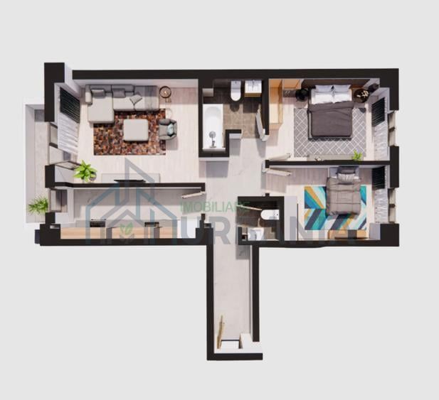 2 camere Kaufland Pacurari Contemporan Homes # - Poză 10