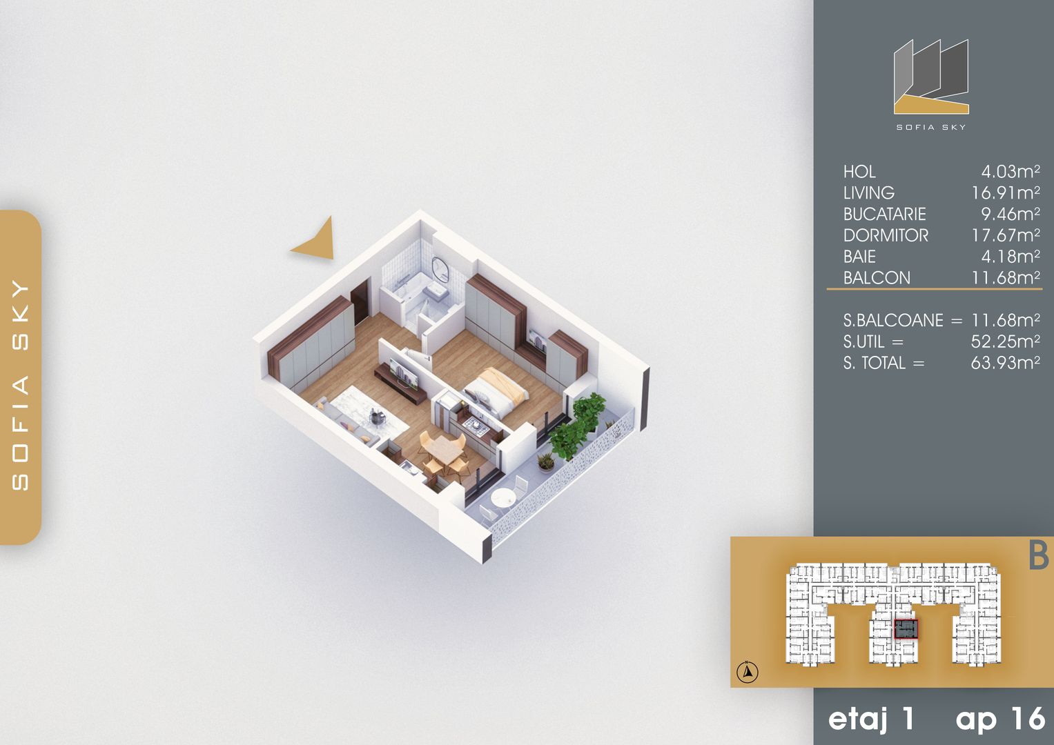 Apartament 2 camere spatios Titan Pallady  7 min Metrou Nicolae Teclu - Schiță 5