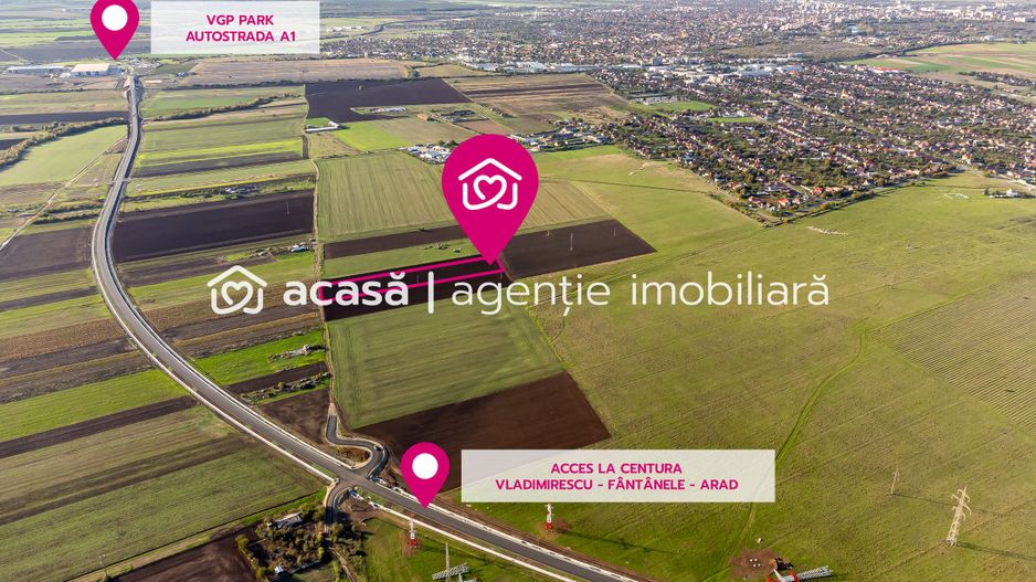 PRET REDUS Teren pozitionat strategic pe soseaua de centura 6 euro mp - Poză 1