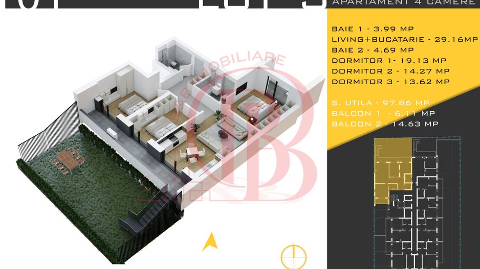 4 camere cu gradina Titan Pallady  Metrou Nicolae Teclu - Schiță 1
