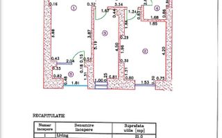 Vânzare, apartament, 2 camere, zona Politehnica - Schiță 14