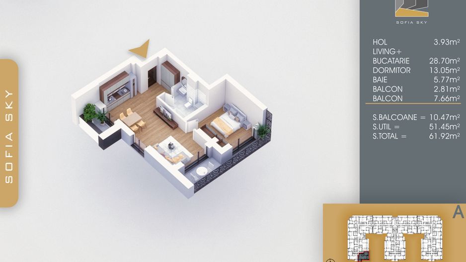 2 camere acte gata Titan Pallady  7 min Metrou Nicolae Teclu - Schiță 5