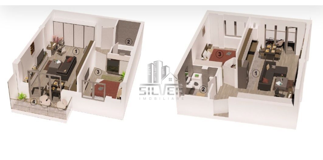 Apartament cu 2 camere/53.5mp/CF/zona Sub Cetate. - Poză 8