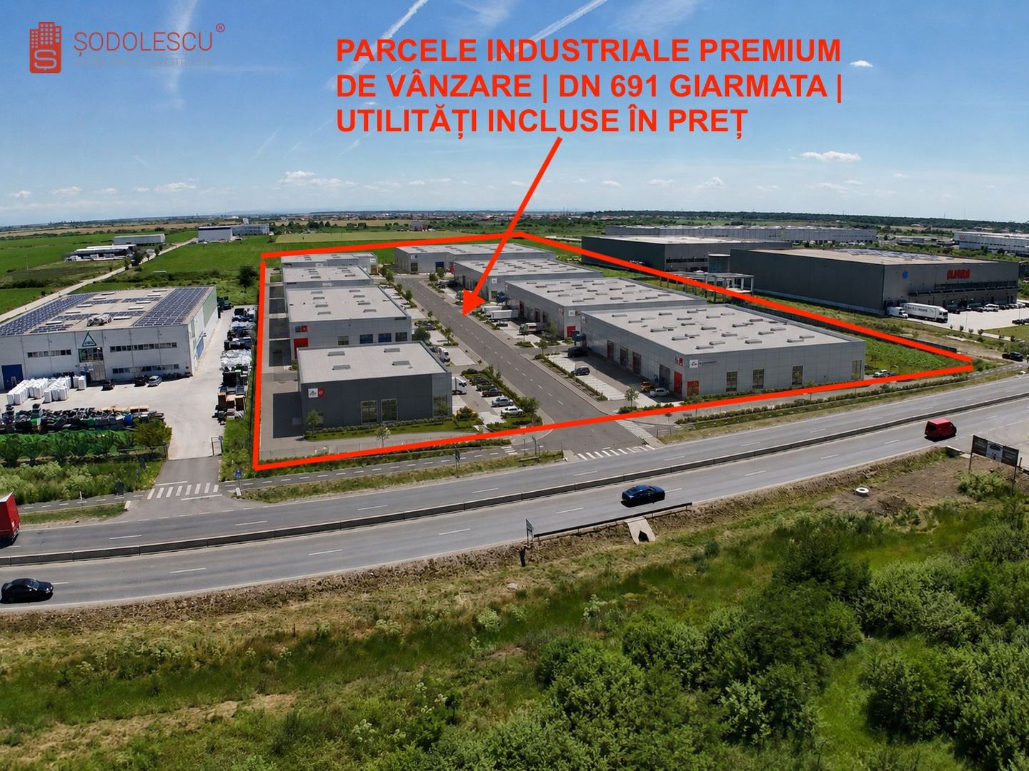 Parcele Industriale DN691 Giarmata | Utilități Incluse - Poză 2
