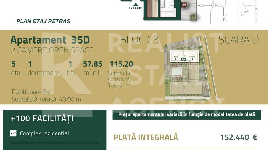 Vânzare, apartament, 2 camere, zona Torontalului, Timișoara - Schiță 8