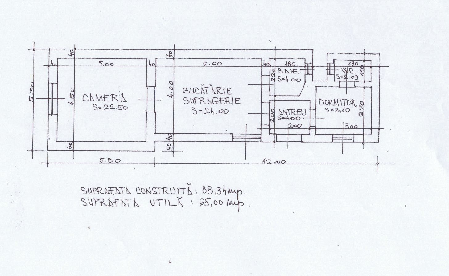 Chirie, apartament 2 dormitoare, central 550 E/lună (neg). Comision 0. - Poză 18