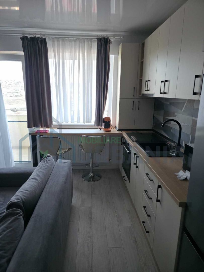 Apartament 2 camere open space, mobilat și utilat, Bucium-Visani, 45 mp, etaj 3/5, loc de parcare - Poză 3