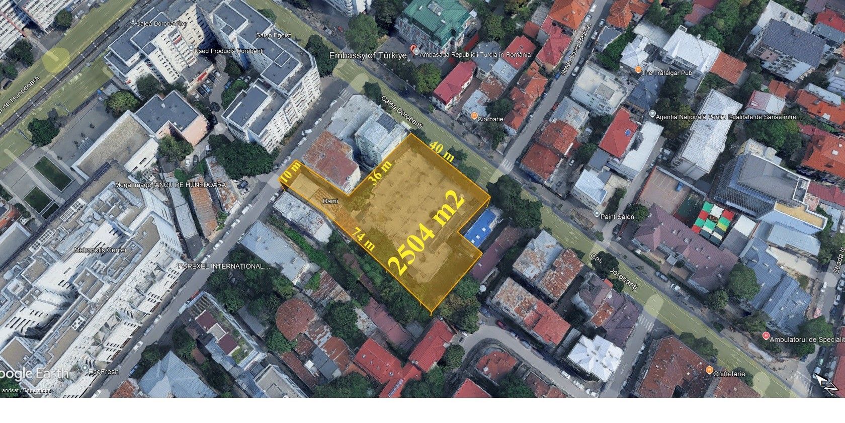 Teren 2.500 m² cu dublă deschidere – Calea Dorobanți - Poză 1