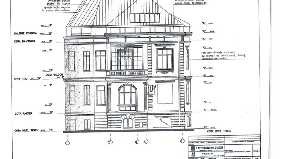 Vila Consolidata | Lascar Catargiu | 620mp utili | Instalatii noi - Schiță 25