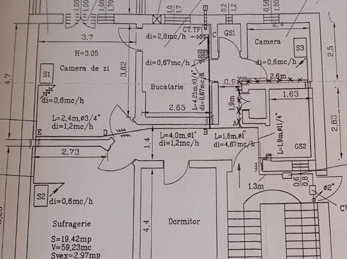 3 camere, 100 mp, centrală termică proprie – Prosper / 13 Septembrie V10 - Poză 14