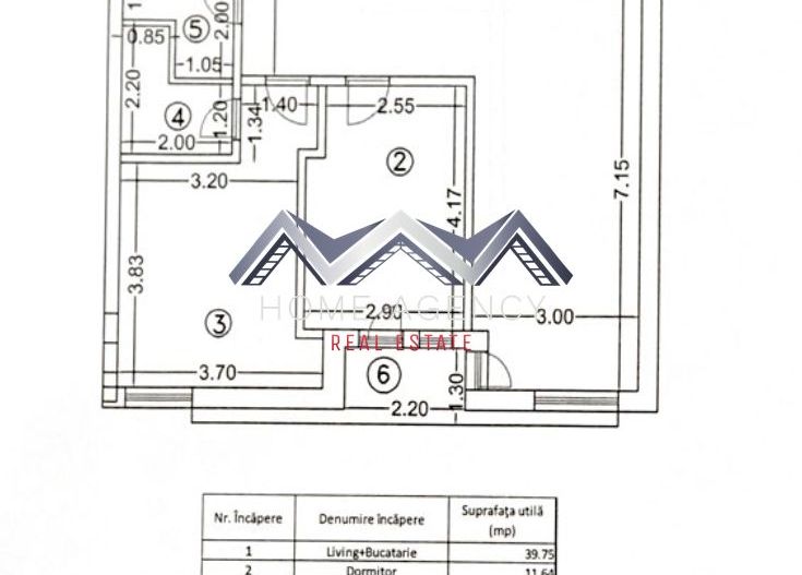 Apartament 3 camere, ideal pentru familii | 72 mp utili | comision 0 - Schiță 12