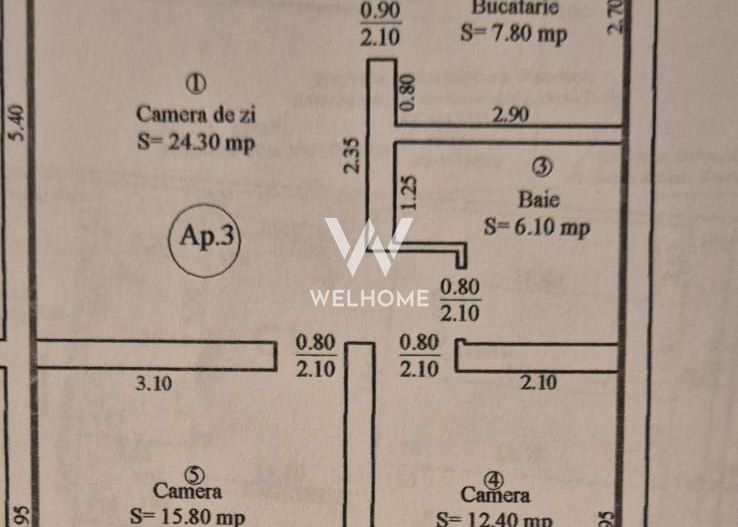 Apartament cu 3 camere si gradina, de vanzare, Arhitectilor, Sibiu - Poză 24