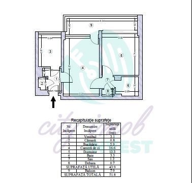 Apartament 2 camere TEI vedere panoramică Parcul Circului - Poză 2