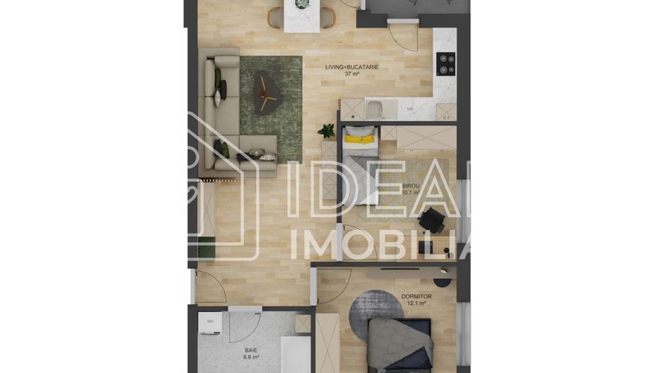 🏡 Apartament 3 camere, balcon si loc de parcare in zona Doamna Stanca din Sibiu - Poză 1