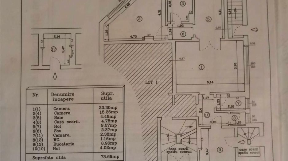 2 CAMERE RENOVATE | POPA NAN | VILA INTERBELICA | CENTRALA TERMICA + BOXA - Schiță 10