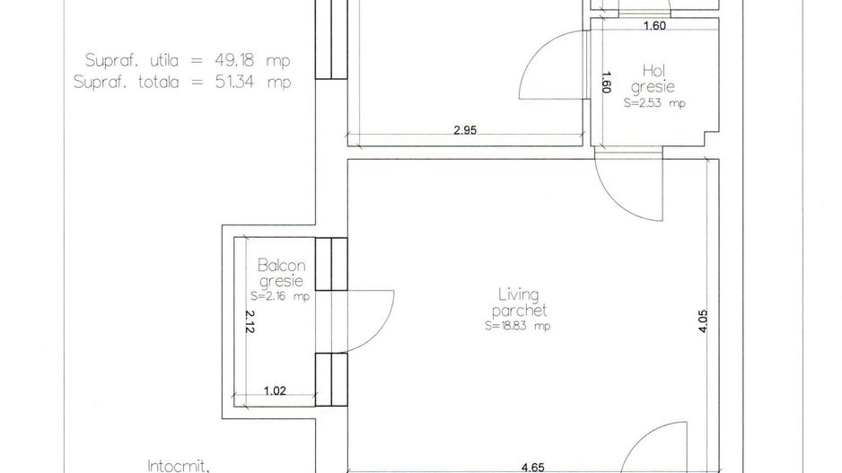Apartament 2 camere zona garii - Schiță 10