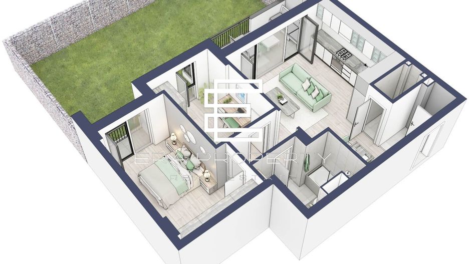 Apartament 3 camere | parter cu gradina | Zona Alba Iulia – Sibiu - Schiță 13