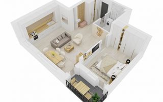 Apartament 2 camere de vânzare, Doamna Stanca, Sibiu, Parcare inclus - Poză 2