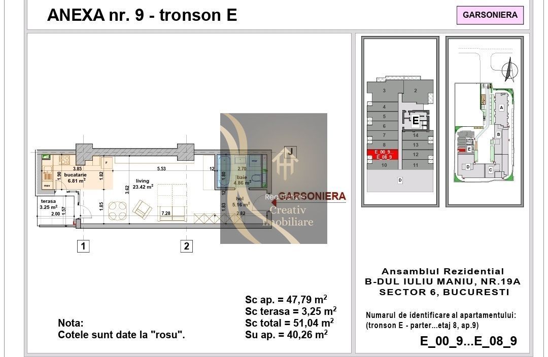Garsoniera 43mp | Smart Residence Lujerului  | TVA Inclus - Schiță 5
