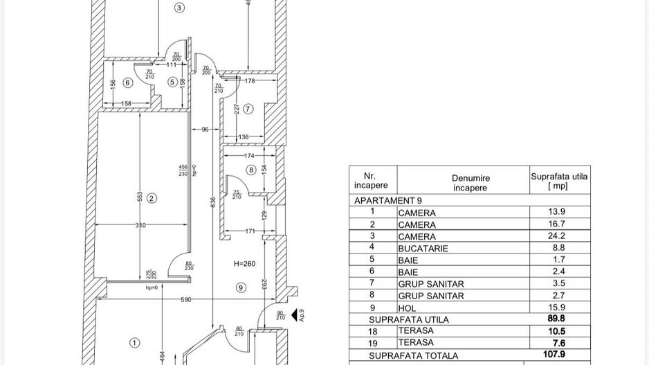 Birou | Office | Mihalache | 1 Mai | Grivitei Domenii 100mp - Schiță 2
