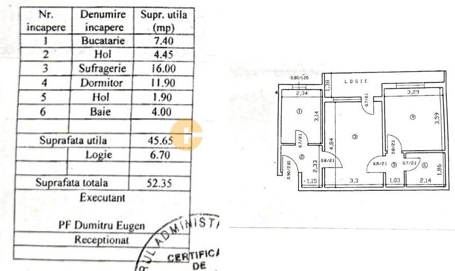 2 Camere SemiDecomandat - Etaj 2 - Podu Ros - Poză 2