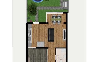 AP. 2 CAMERE- LACUL TEI, CURTE 30 MP, PARCARE,MOBILAT MODERN COMIS 0% - Poză 6