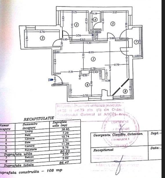 3 camere | Calea Dorobantilor| - Schiță 10