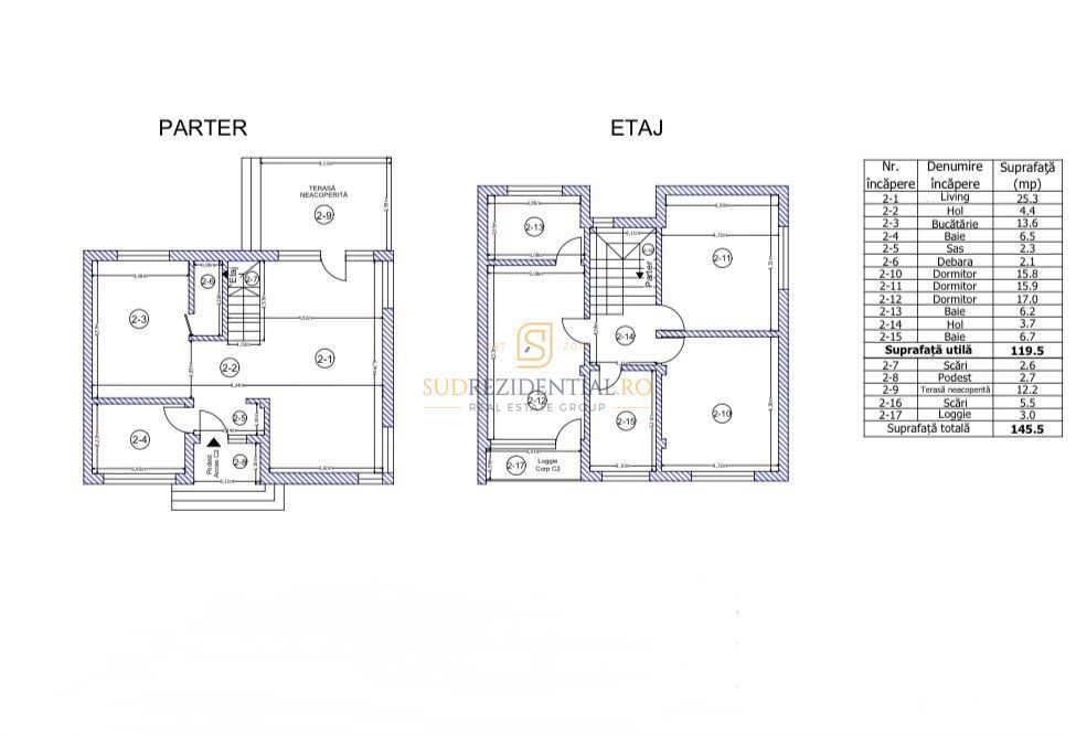 Vila moderna cu 4 camere, teren amplu - Tip duplex - Magurele - Schiță 10