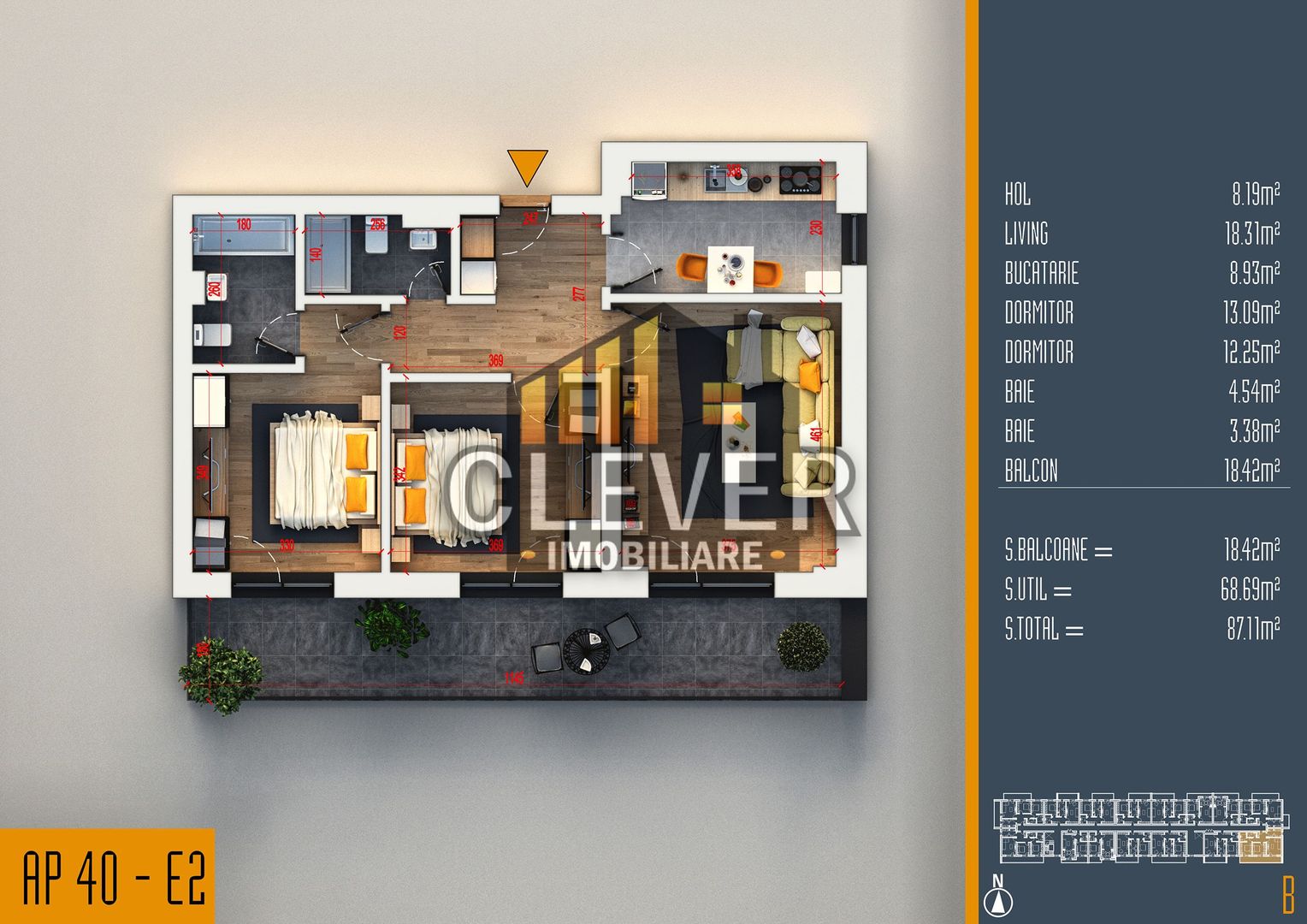 Apartament 3 camere cu Terasa-Theodor Pallady Comision 0 - Poză 1