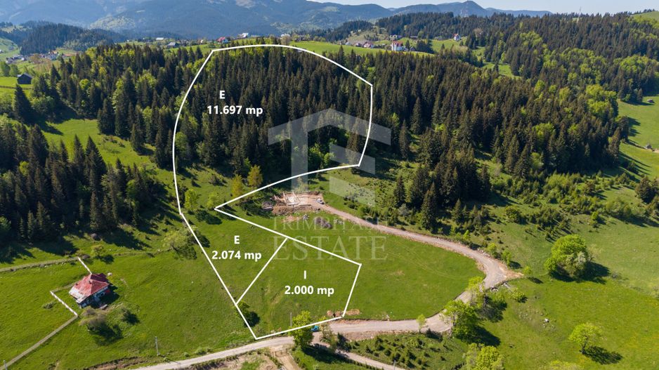 Fundata-Teren de vanzare 15,771 mp intravilan+extravilan+padure - Poză 2